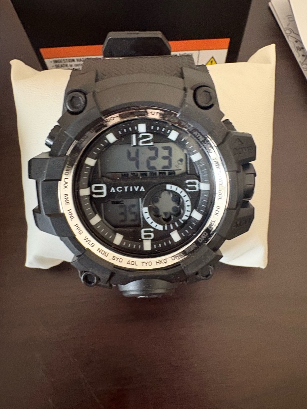 ACTIVA Black Digital-Analog Sport Watch